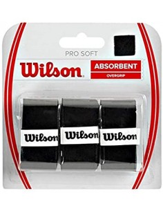 Wilson Pro Soft Overgrip Noir/3 til forbedret greb og komfort 